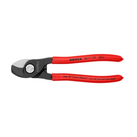 Scule - Cleste Foarfeca, pentru taiat cabluri, maner plastic, 165 mm, KNIPEX  95 11 165