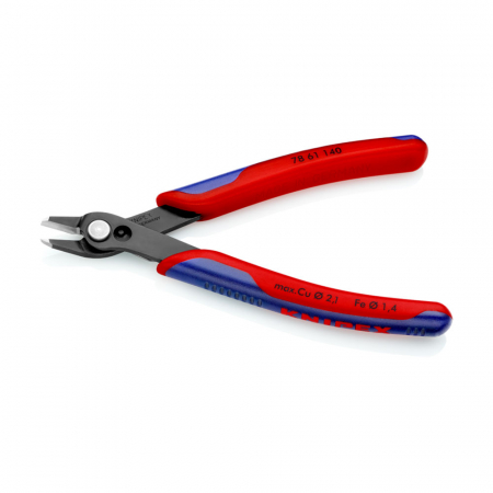Cleste Sfic, Electronic Super Knips XL pentru instalatii electronice, taiere ultraperformanta, 140mm, maner multicomponent, Ø 2,1 mm, KNIPEX 78 61 140 [3]