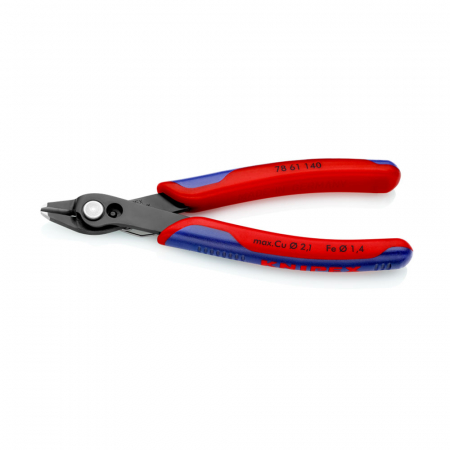 Cleste Sfic, Electronic Super Knips XL pentru instalatii electronice, taiere ultraperformanta, 140mm, maner multicomponent, Ø 2,1 mm, KNIPEX 78 61 140 [4]