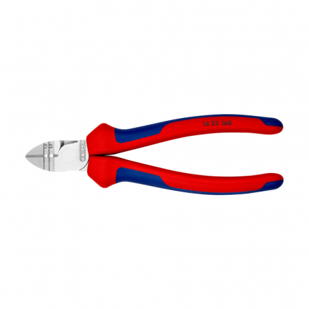 Scule de mana electricieni - Cleste Sfic pentru dezizolat cu parghie ridicata, cromat, manere multicomponent, 160 mm, KNIPEX 14 25 160