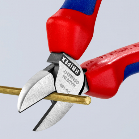 Cleste Sfic, taietor lateral, maner multicomponent, 140mm, KNIPEX 70 02 140 [1]