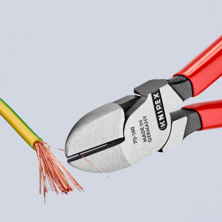 Cleste Sfic, taietor lateral, maner plastic, 160mm, KNIPEX 70 01 160 [1]