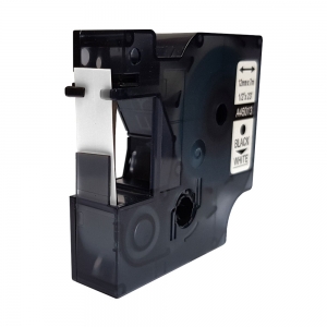Banda etichete universala 12mm x 7m, negru/alb S0720530 450137