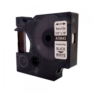 Etichete universale vinil alb 9mm x 5.5m, 184435