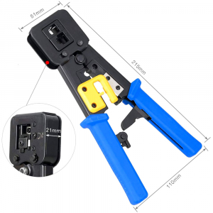 Cleste sertizat mufe 6P4C/RJ11 6P6C/RJ12 8P8C/RJ45 Pass Through, conectori cabluri de retea si telefonie NAR0855 [4]