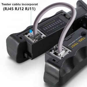Cleste modular 4 in 1 Haicable decablare, taiere, sertizare si testare cabluri, RJ45 RJ12 RJ11 HT-N568CR1