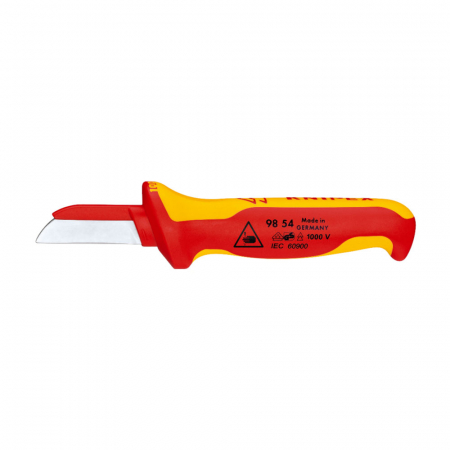 Scule de mana electricieni - Cutit de taiat cabluri, testat VDE 1000 V, 190 mm, KNIPEX 98 54