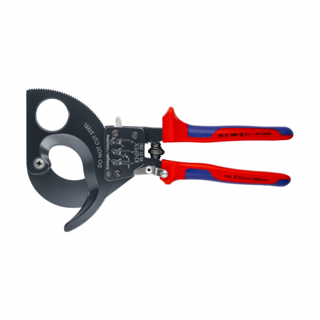 Scule de mana - Cutter cu clichet in 3 trepte, cablu aluminiu si cupru, diametru max 52 mm, KNIPEX 95 31 280