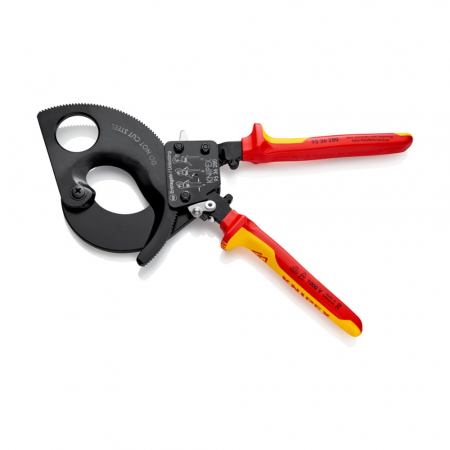 Cutter cu clichet in 3 trepte, cablu aluminiu si cupru, diametru max 52 mm, KNIPEX 95 36 280 [5]