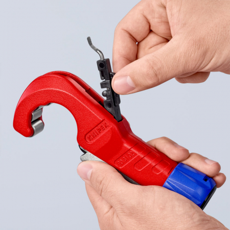 Pipe cutter, Ø 6 - 35 mm, copper, brass and stainless steel, 180 mm, KNIPEX TubiX 90 31 02 BK [10]