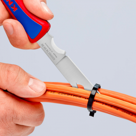 Cutter pliabil, Briceag electrician, KNIPEX 16 20 50 SB [4]