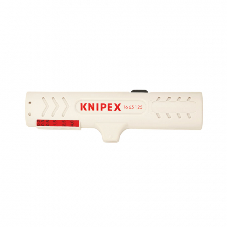Scule de mana electricieni - Decablator Ergonomic, cabluri de date, dezizolare profunda, 125 mm, KNIPEX 16 65 125 SB