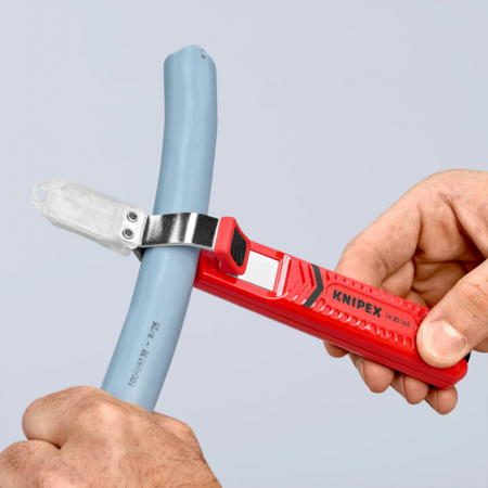 Decapator/Dezizolare cabluri rotunde incepand de la Ø 8 mm, KNIPEX 16 20 165 SB [2]