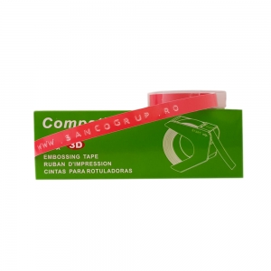 Etichete Omega roz 9mm x 3m compatibile Dymo Omega Junior 520105 [1]