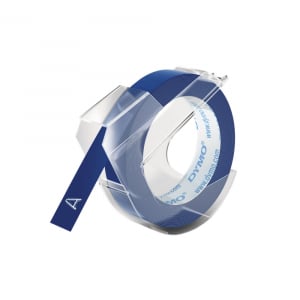 Etichete Omega Plastic Embosabile - Etichete embosabile DYMO Omega 9mm x 3m albastru S0898140 S0847710 S0847740 520106