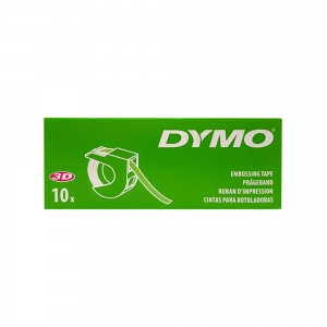 Banda etichete plastic embosabile DYMO Omega, 9mmx3m, rosu, S0898150 S08476901