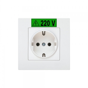 Etichete industriale autocolante, DYMO ID1 vinil, 12mm x 5.5m, alb/verde, 18054143