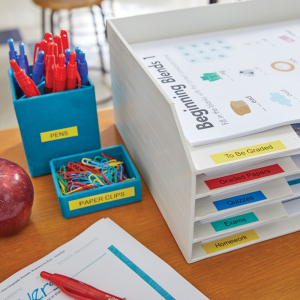 Start kit tricolor Dymo LabelManager 160 label maker and 3 x Dymo D1 Original tape 12mm x 7m, assorted colors (Black/Red, Black/Yellow, Black/Blue) S0946320 S0720570 S0720580 S07205601