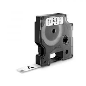 Aparat de etichetat (imprimanta etichete) DYMO LabelManager 280P, AZERTY, conectare la PC S0968950 si 1 banda industriala poliester D1, 12mm x 5.5m, negru/alb, 1695910