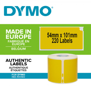 Etichete curierat mari originale LabelWriter 54 x 101 mm, galben, Dymo LW 2133400 S072243012