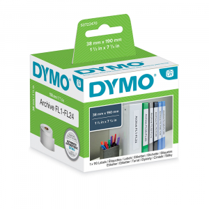 Etichete biblioraft 50 mm originale LabelWriter 38 x 190 mm, Dymo LW 99018 S07224707