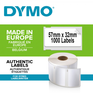 Set 6 x etichete originale universale mari LabelWriter 57 x 32 mm, albe, Dymo LW 11354 2093094 S07225408