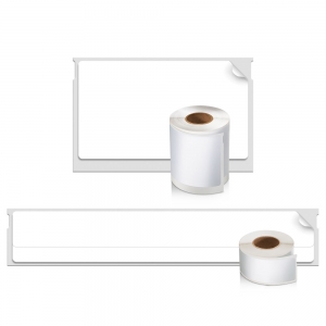 Etichete casete video/carti originale LabelWriter, albe, 2 role/cutie, Dymo LW 99016 S07224502