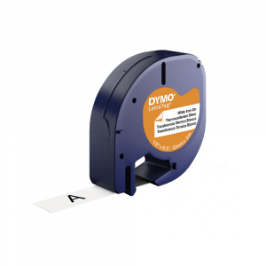 Set 10 x etichete haine albe LetraTag, Dymo Iron-On, 12mmx2m, 18769, S071885012