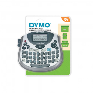 Etichetator Dymo LetraTag LT-100T, compact si portabil, tastatura AZERTY, editare eticheta pe 2 randuri S075838019