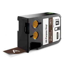Etichete industriale XTL - Etichete industriale vinil 24mm x 7m alb/maro DYMO XTL 1868788