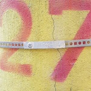 Banda etichete aluminiu embosabil 12mm x 4.8m, neadeziv, 31000, S07201609