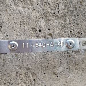Banda etichete aluminiu embosabil 12mm x 4.8m, neadeziv, 31000, S07201607