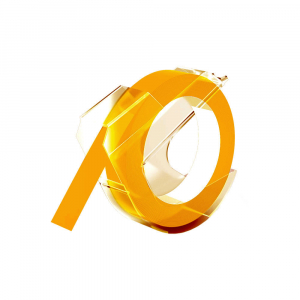 Etichete Omega Plastic Embosabile - Etichete Omega galben 9mm x 3m compatibile Dymo Omega Junior 520108