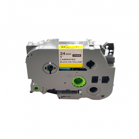 Brother TZe P-Touch Labels - Labels compatible Brother TZe-651 24mm x 8m black/yellow gray box
