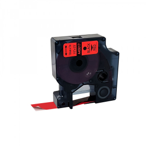 Banda etichete universala 12mm x 7m, negru/rosu S0720570 450170