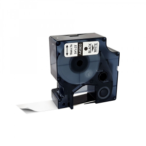 Etichete LabelManager - Etichete 19mm x 7m negru/alb compatibile Dymo S0720830 45803, pentru gama Dymo Labelamanger