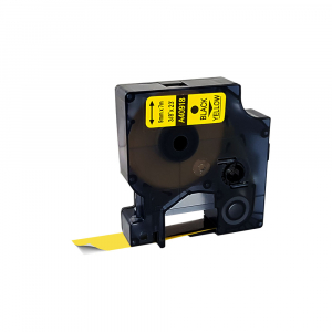 Banda aparat etichetat 9mm x 7m, negru/galben S0720730 409180