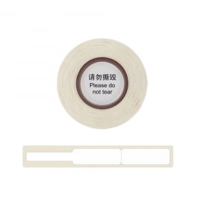 Etichete stegulet D30S 12.5 x 74mm + 35mm, etichete cabluri, albe, hartie termica ecologica, 65 etichete/rola0