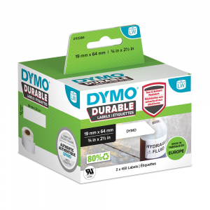 Barcode Industrial Plastic Labels LabelWriter Durable, 19 x 64 mm, Dymo LW 2112284 19330850