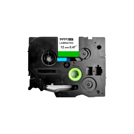 Etichete Aimo Compatibile Brother TZe - Etichete SG compatibile Brother TZe-731 12mm x 8m negru verde Sanco Grup SG