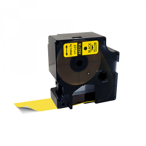 Lichidare de stoc - Etichete 24mm x 7m negru/galben compatibile Dymo S0720980 53718, pentru gama Dymo Labelamanger 