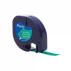 Etichete plastic verde 12mm x 4m, 91204  S07216400