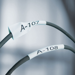 Etichete tub termocontractibil alb 24mm x 1.5m compatibile Dymo ID1 1805443 [3]