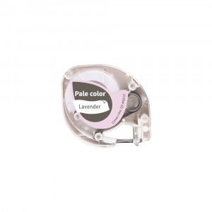 Etichete Aimo P12 compatibile Letratag - Etichete pastel Dymo Letratag  gri/violet lavanda compatibile 12mm x 4m AIMO S0721650 91205