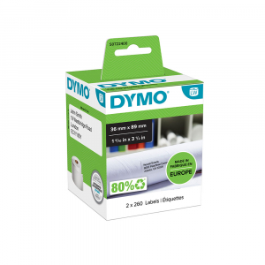 Courier Standard Labels Original LabelWriter 36 x 89 mm, White, 2 rolls/box, Dymo LW 99012 S072240012