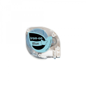 LetraTag Labels - AIMO Iron-On clothes tags 12mm x 2m, black/blue, Q5-FA231 Q5-FA531
