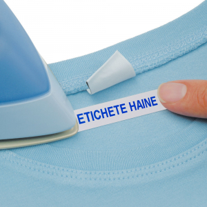 Etichete haine Iron-On 12mm x 2m, albastru/alb, 18769 S0718850 18773 187771