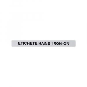 Etichete haine Iron-On 12mm x 2m, negru/alb, 18769 S0718850 18773 187773