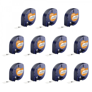 Set 10 x etichete haine albe LetraTag, Dymo Iron-On, 12mmx2m, 18769, S07188500