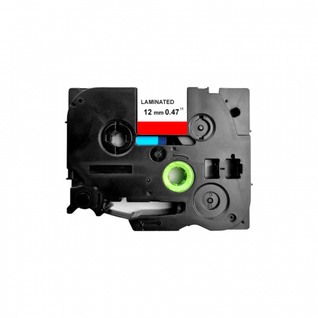 Etichete Aimo Compatibile Brother TZe - Etichete HQ compatibile Brother TZe-431 12mm x 8m negru rosu Caseta Neagra